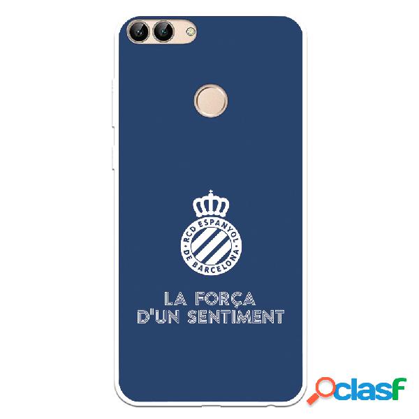 Funda para Huawei P Smart del RCD Espanyol Escudo Fondo Azul
