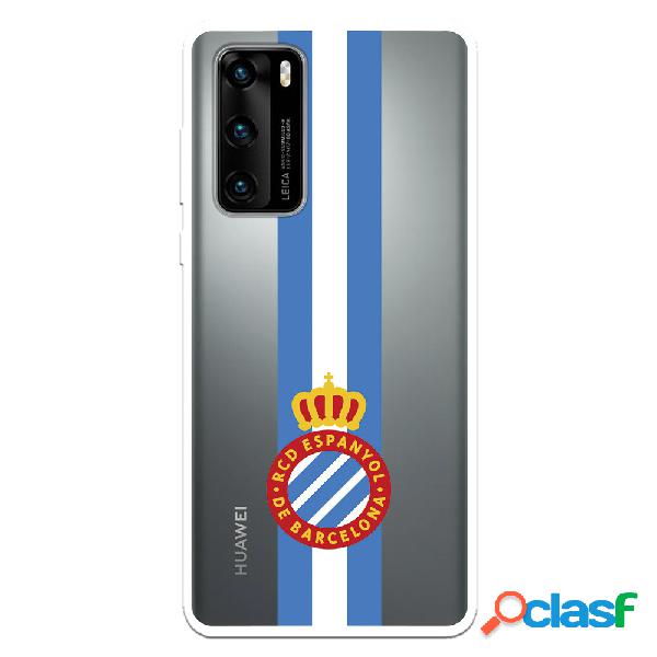 Funda para Huawei P40 del RCD Espanyol Escudo Albiceleste