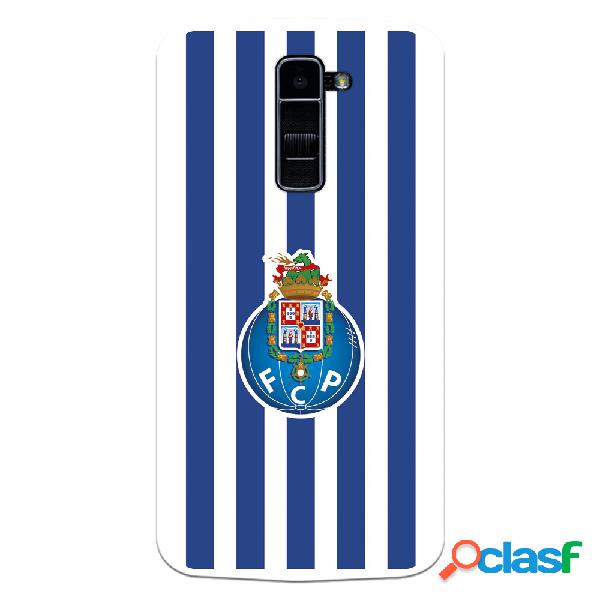 Funda para LG K10 4G del Futebol Club Oporto Escudo Rayas -