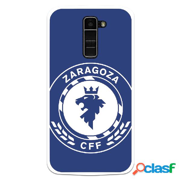 Funda para LG K10 del Zaragoza CF Femenino Escudo Grande