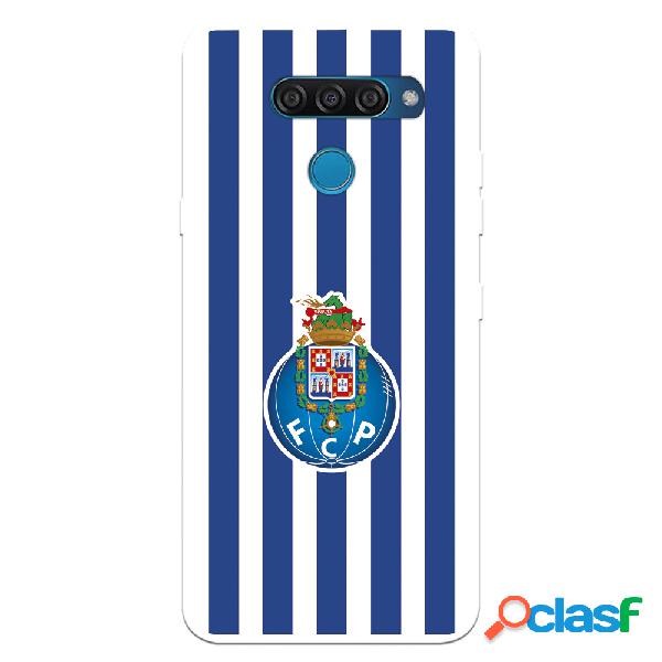 Funda para LG Q60 del Futebol Club Oporto Escudo Rayas -
