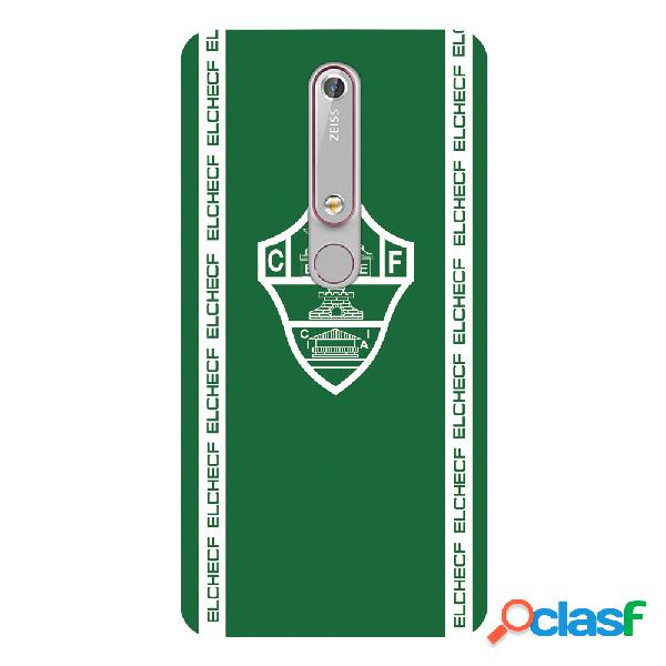Funda para Nokia 6.1 del Elche CF Escudo Fondo Verde Escudo