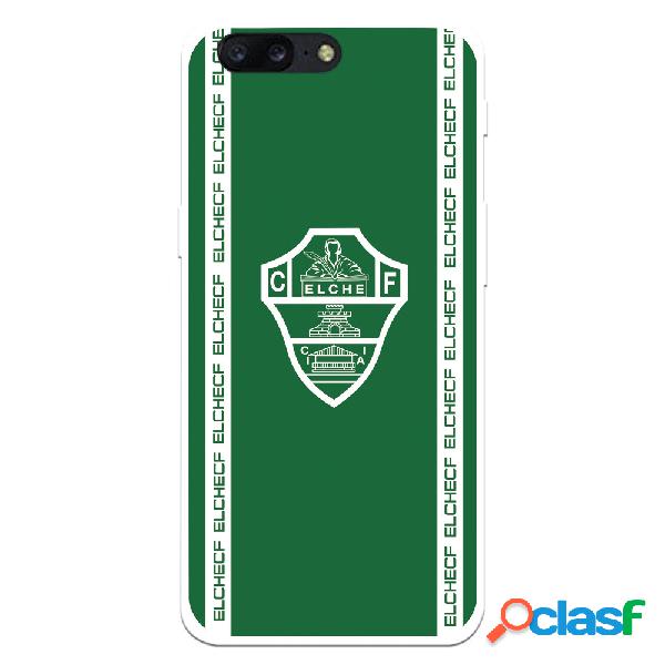 Funda para OnePlus 5 del Elche CF Escudo Fondo Verde Escudo