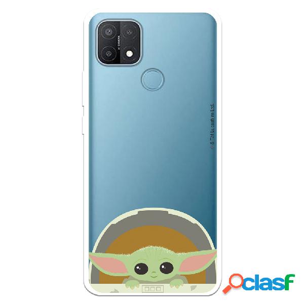 Funda para Oppo A15 Oficial de Star Wars Baby Yoda Sonrisas