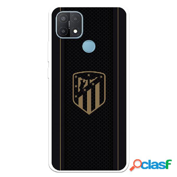 Funda para Oppo A15 del Atleti Escudo Dorado Fondo Negro -