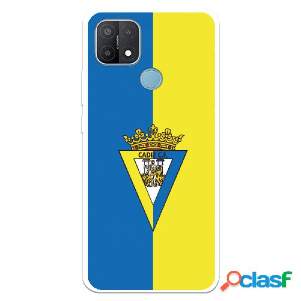 Funda para Oppo A15 del Cádiz Escudo Fondo Bicolor -