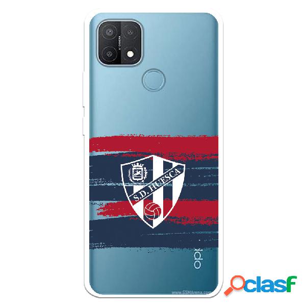 Funda para Oppo A15 del Huesca Rayas Transparente - Licencia