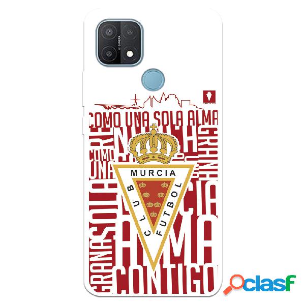 Funda para Oppo A15 del Real Murcia Escudo Fondo Blanco -