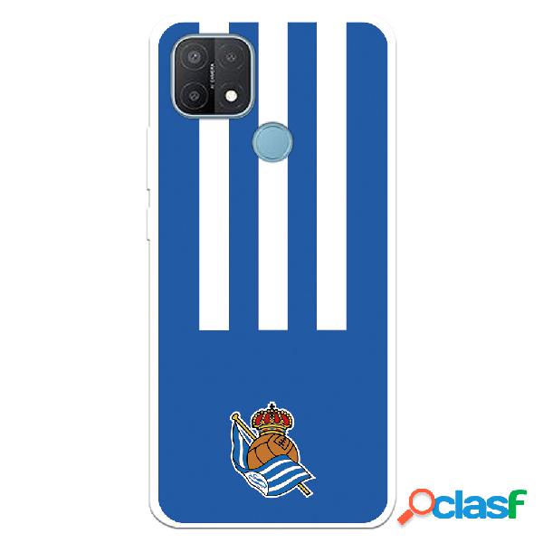 Funda para Oppo A15 del Real Sociedad de Futebol Real rayas