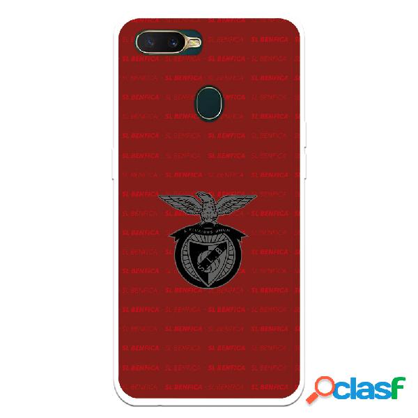 Funda para Oppo A7 del Escudo Fondo Granate - Licencia