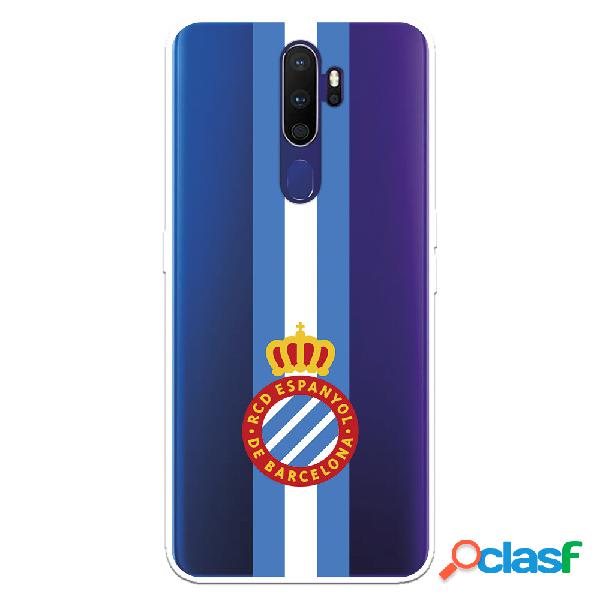 Funda para Oppo A9 2020 del RCD Espanyol Escudo Albiceleste