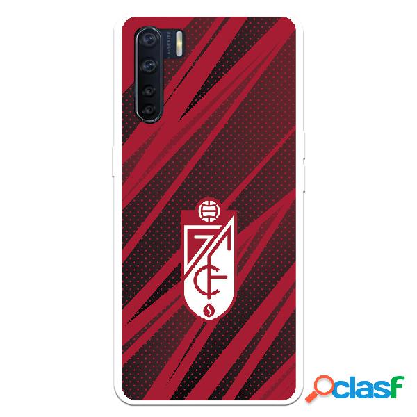 Funda para Oppo A91 del Granada CF Escudo -Rojas y Negras