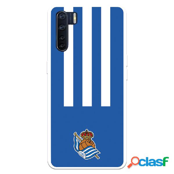 Funda para Oppo A91 del Real Sociedad de Futebol Real rayas