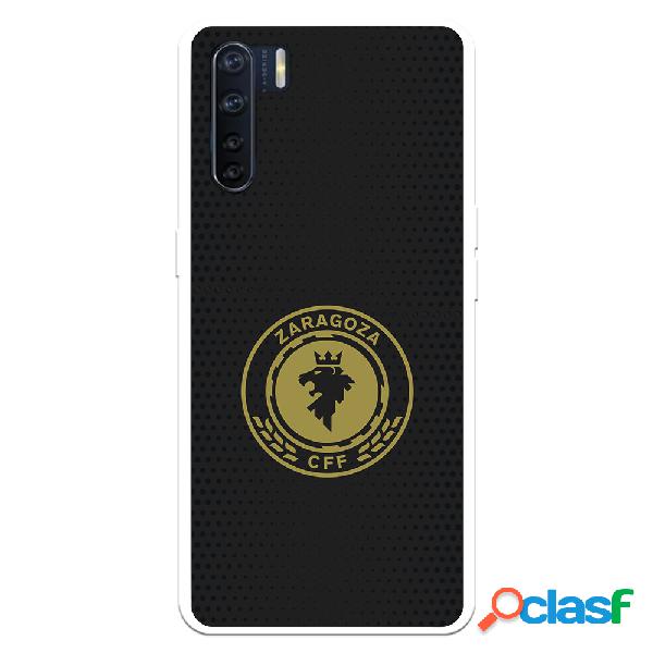 Funda para Oppo A91 del Zaragoza CF Femenino Escudo Fondo