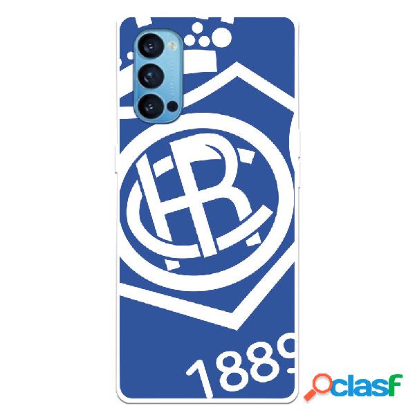 Funda para Oppo Reno4 5G del Recre Escudo Fondo Azul -