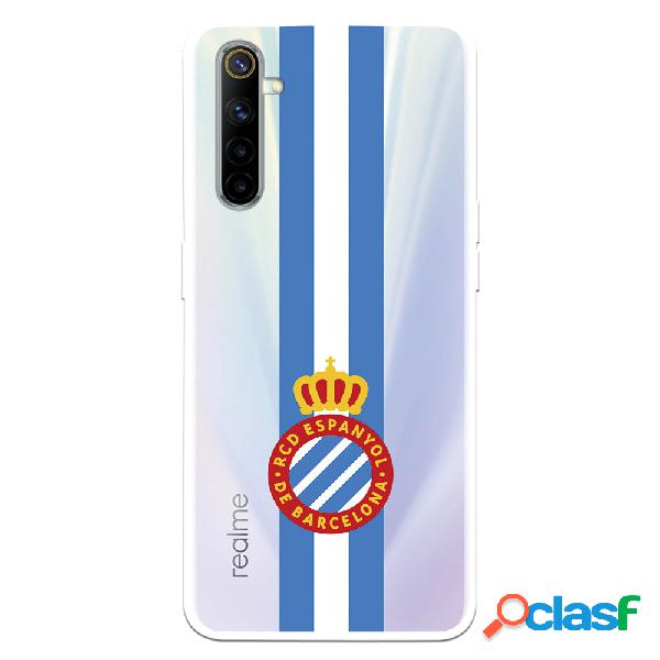 Funda para Realme 6 del RCD Espanyol Escudo Albiceleste