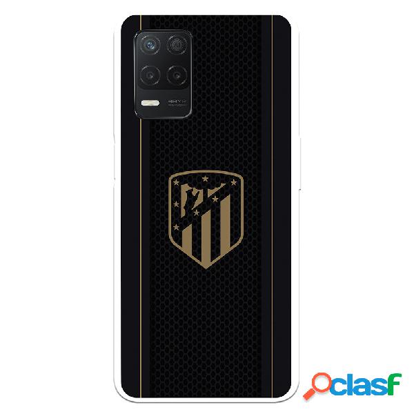 Funda para Realme 8 5G del Atleti Escudo Dorado Fondo Negro