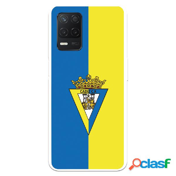 Funda para Realme 8 5G del Cádiz Escudo Fondo Bicolor -