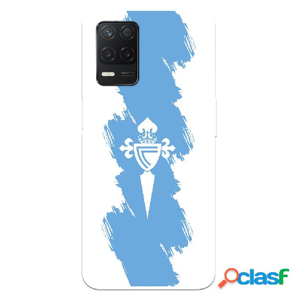 Funda para Realme 8 5G del Celta Escudo Trazo Azul -