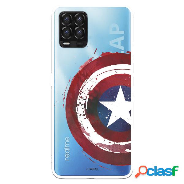 Funda para Realme 8 Oficial de Marvel Capitan América