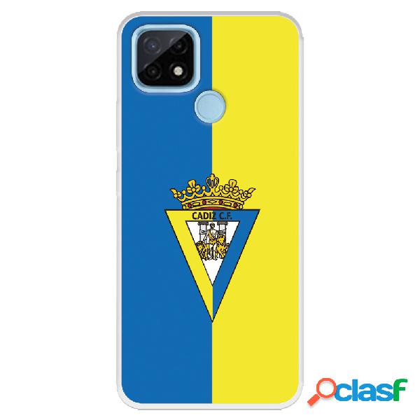 Funda para Realme C21 del Cádiz Escudo Fondo Bicolor -