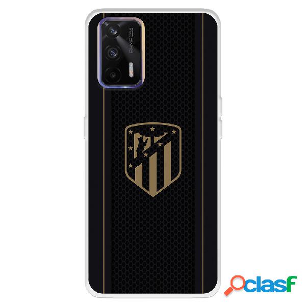 Funda para Realme GT del Atleti Escudo Dorado Fondo Negro -