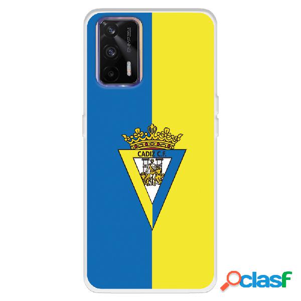 Funda para Realme GT del Cádiz Escudo Fondo Bicolor -