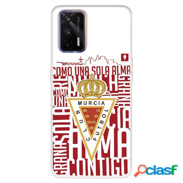 Funda para Realme GT del Real Murcia Escudo Fondo Blanco -