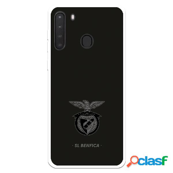 Funda para Samsung Galaxy A21 del Escudo Fondo Negro -