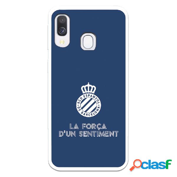 Funda para Samsung Galaxy A40 del RCD Espanyol Escudo Fondo