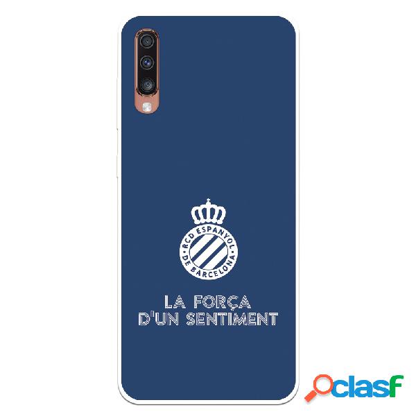 Funda para Samsung Galaxy A70 del RCD Espanyol Escudo Fondo