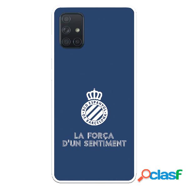 Funda para Samsung Galaxy A71 del RCD Espanyol Escudo Fondo