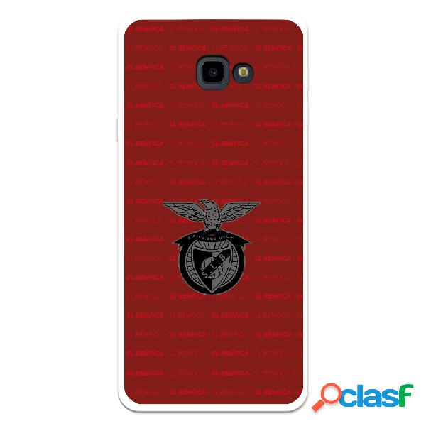 Funda para Samsung Galaxy J4 Plus del Escudo Fondo Granate -