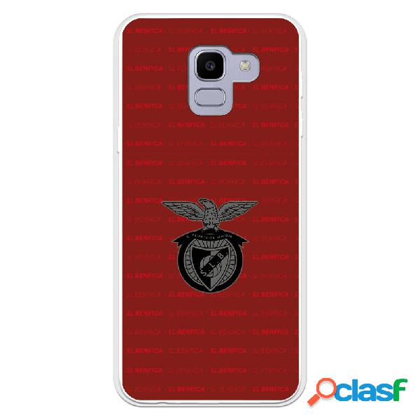 Funda para Samsung Galaxy J6 2018 del Escudo Fondo Granate -