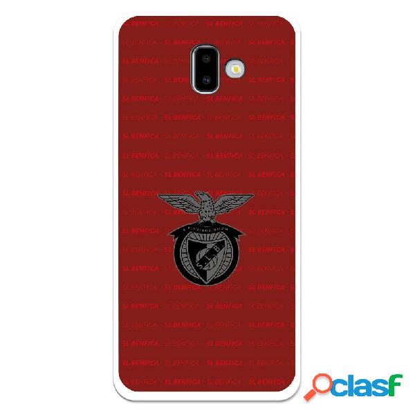 Funda para Samsung Galaxy J6 Plus del Escudo Fondo Granate -