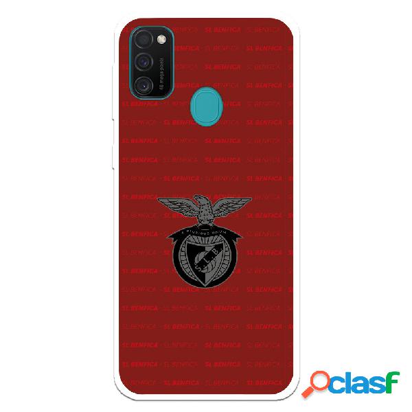 Funda para Samsung Galaxy M21 del Escudo Fondo Granate -