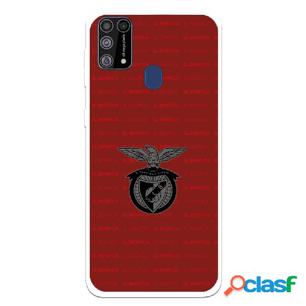 Funda para Samsung Galaxy M31 del Escudo Fondo Granate -