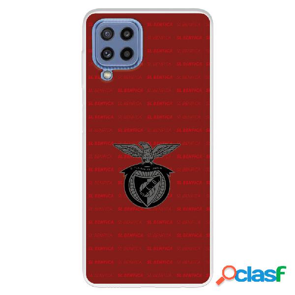 Funda para Samsung Galaxy M32 del Escudo Fondo Granate -