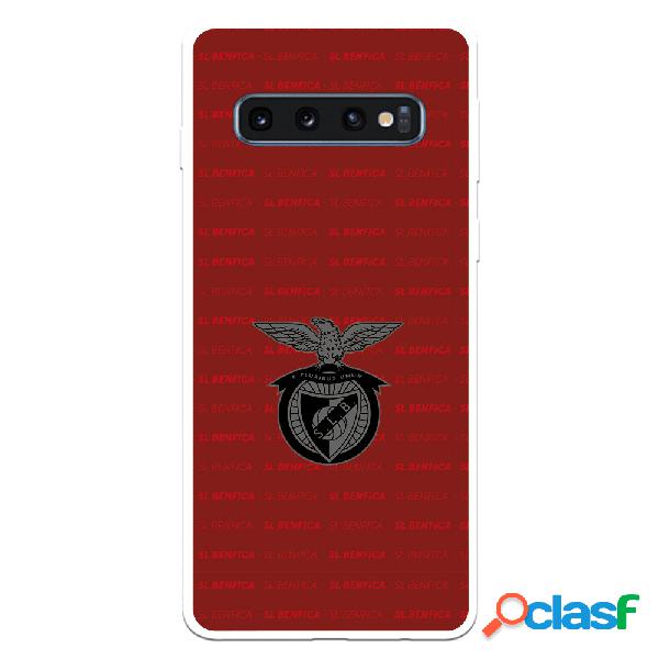 Funda para Samsung Galaxy S10 Plus del Escudo Fondo Granate