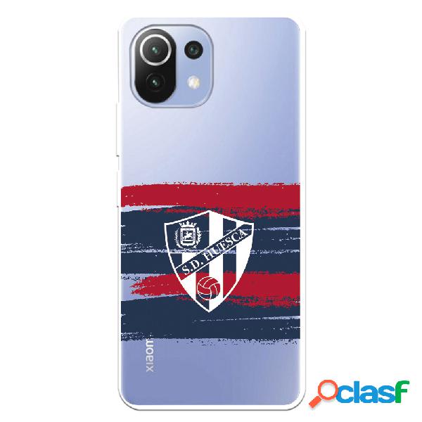 Funda para Xiaomi Mi 11 Lite del Huesca Rayas Transparente -