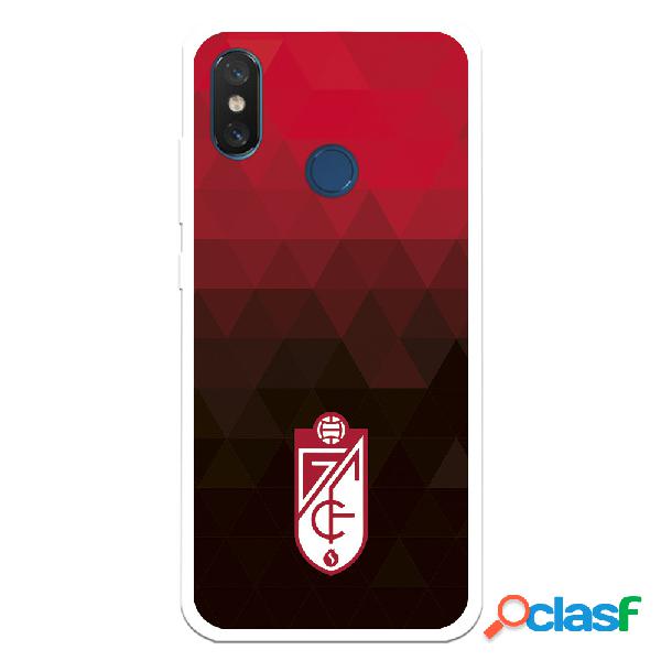 Funda para Xiaomi Mi 8 del Granada CF Escudo - Fondo Rojo y