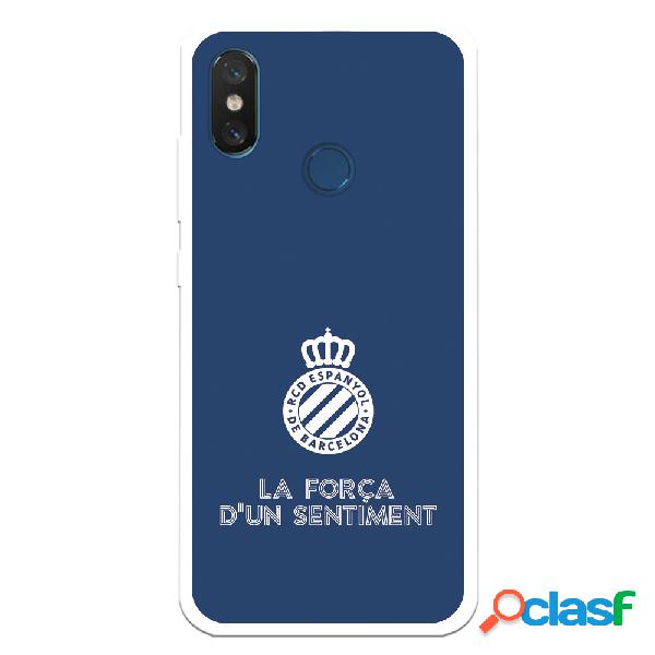 Funda para Xiaomi Mi 8 del RCD Espanyol Escudo Fondo Azul