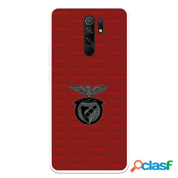 Funda para Xiaomi Redmi 9 del Escudo Fondo Granate -