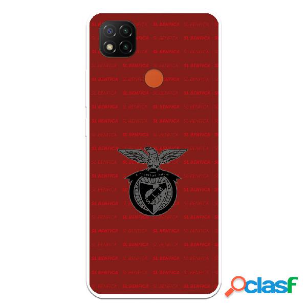 Funda para Xiaomi Redmi 9C del Escudo Fondo Granate -
