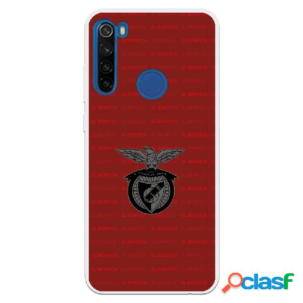 Funda para Xiaomi Redmi Note 8T del Escudo Fondo Granate -