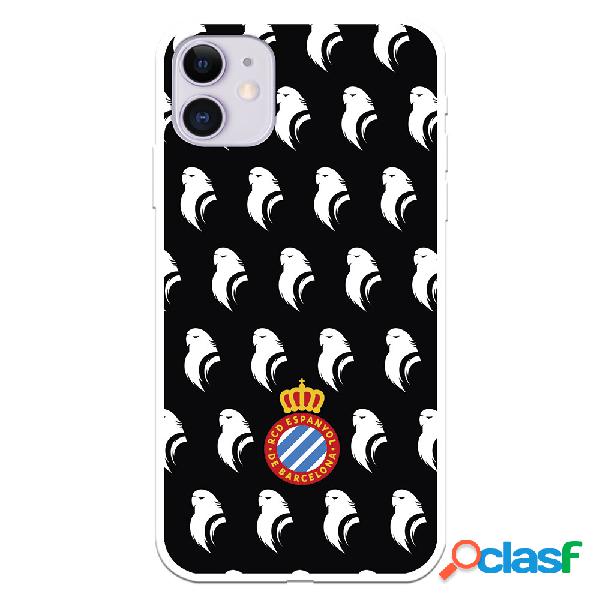 Funda para iPhone 11 del RCD Espanyol Escudo Patron Fondo