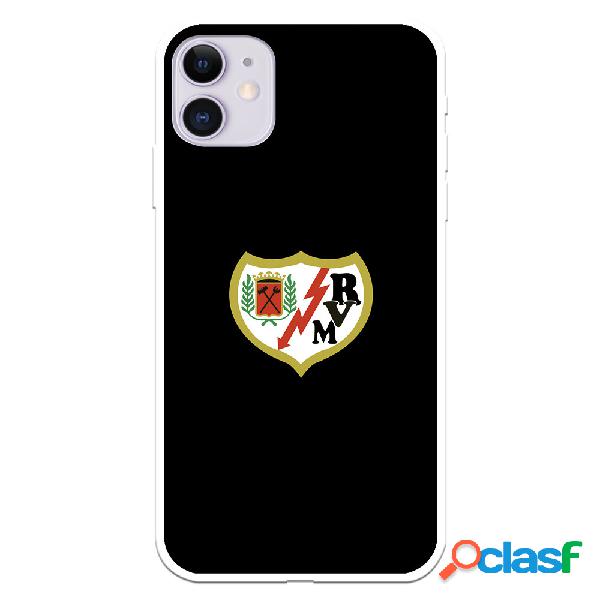 Funda para iPhone 11 del Rayo Vallecano Escudo Fondo Negro -