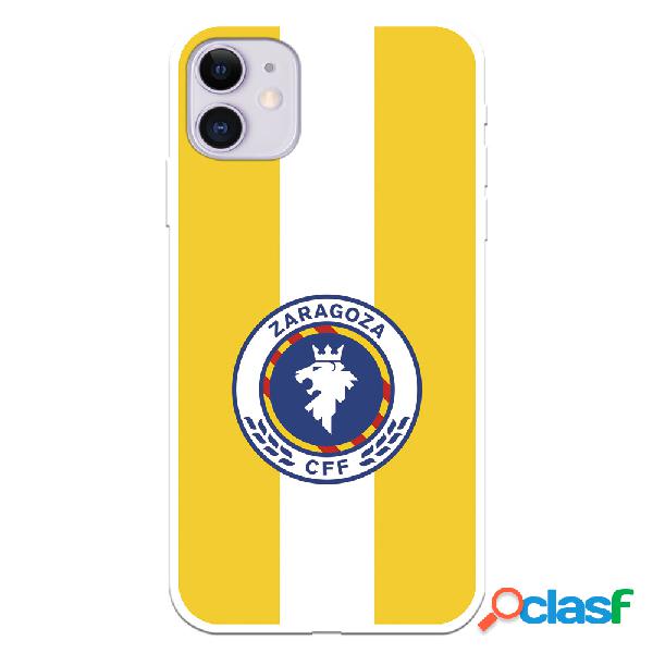 Funda para iPhone 11 del Zaragoza CF Femenino Escudo Fondo