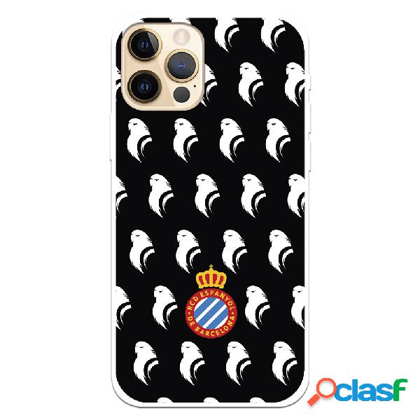 Funda para iPhone 12 del RCD Espanyol Escudo Patron Fondo