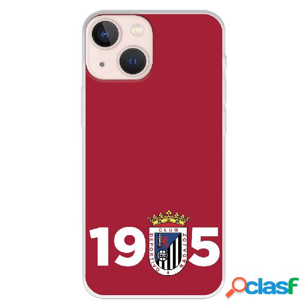 Funda para iPhone 13 Mini del Badajoz 1905 Fondo Rojo -